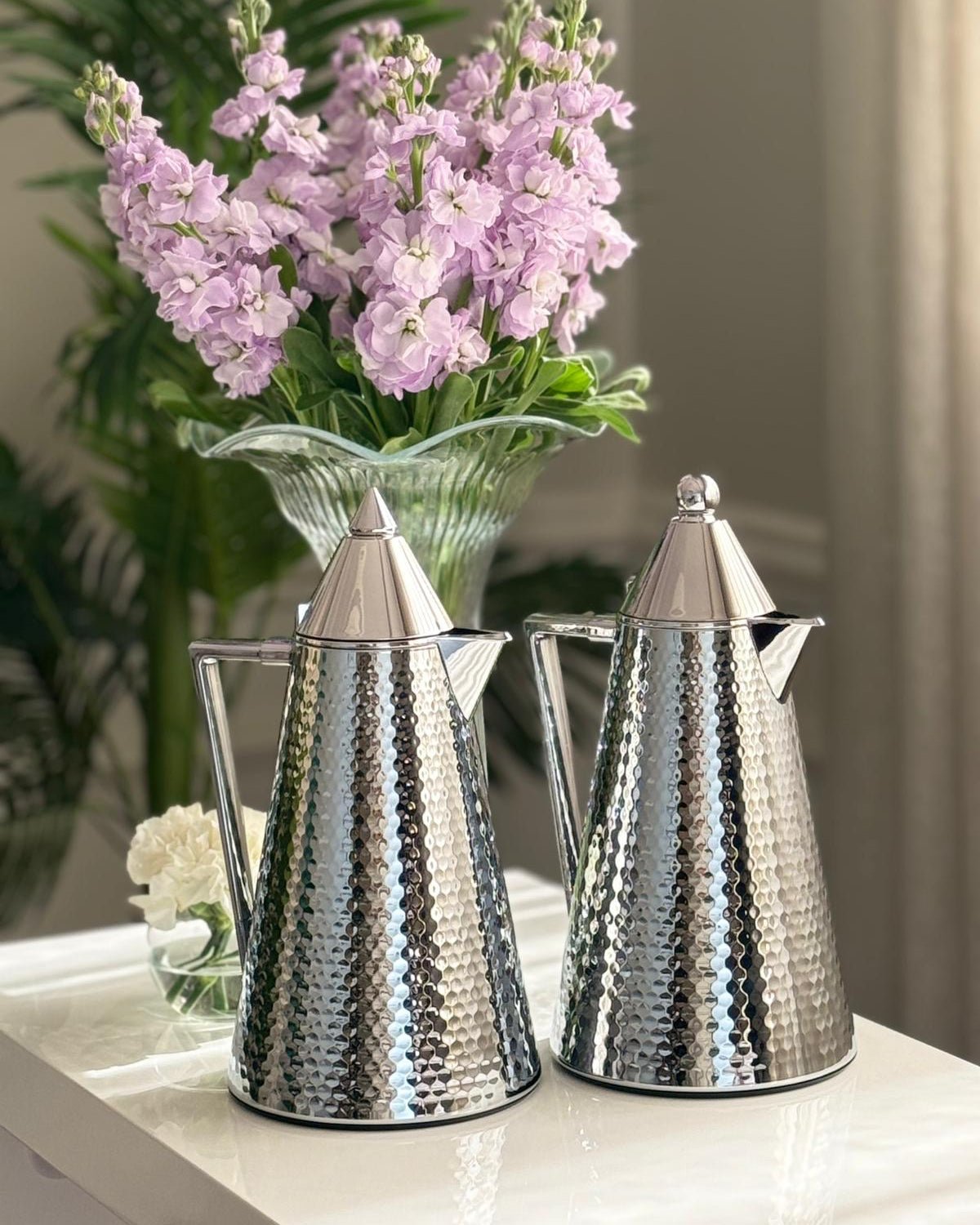 Leanne Flask Set (Hammered) - Thermal Coffee and Tea Flask - Sama Jugs