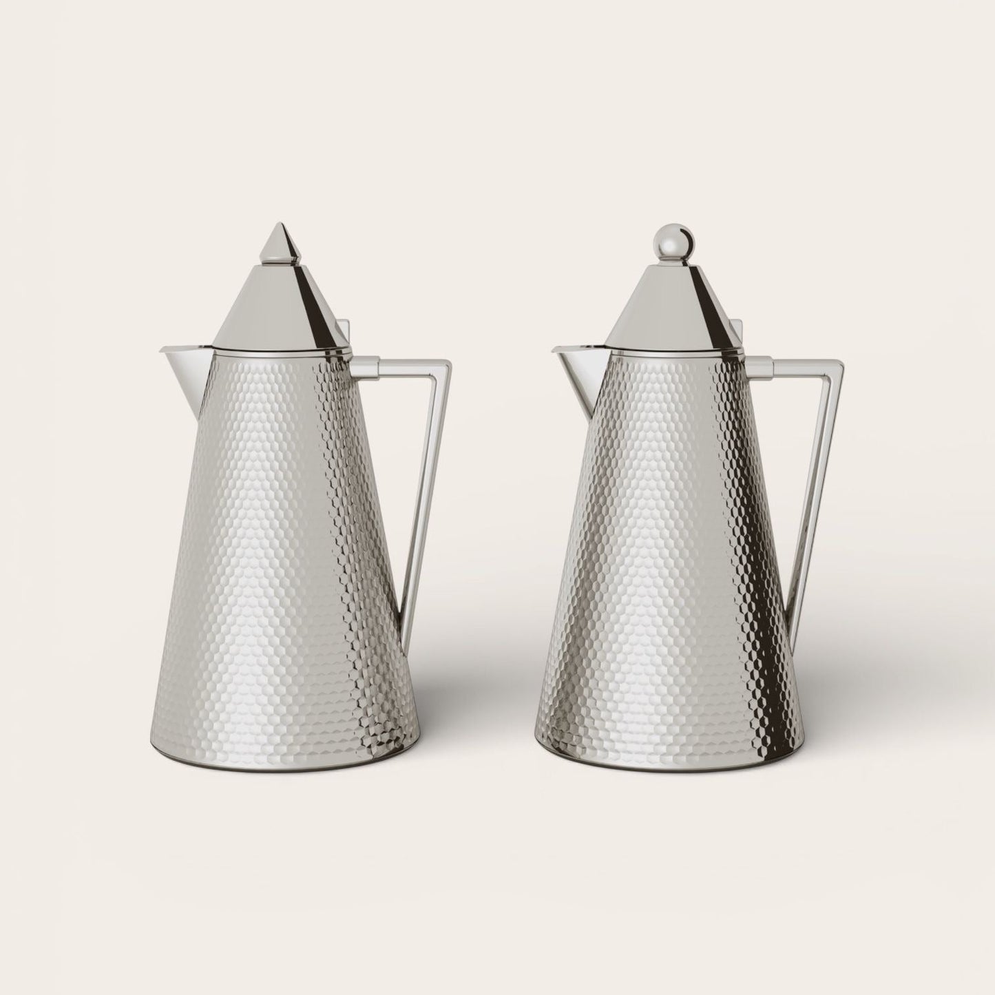 Stainless Steel tea coffee vacuum flask 1L gold silver - Sama Kuwait مطارات للشاي و القهوة 1 لتر ذهبي فضي - سما الكويت